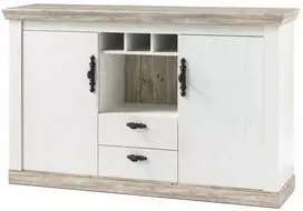 Komoda Imv Florenz, 167 cm, baltoji pušis/pušis
