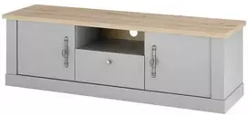 TV staliukas TV stovas Chambord, 155 cm, šviesiai pilka/ąžuolinė