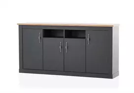 Komoda Catania, 200 cm, ąžuolinė/antracitas
