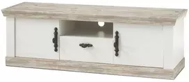 TV staliukas TV stovas Imv Florenz, 156 cm, baltoji pušis/pušis