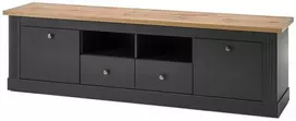 TV staliukas TV stovas Imv Westminster, 180 cm, tamsiai pilka/ąžuolinė