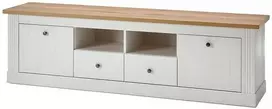 TV staliukas TV stovas Imv Westminster, 180 cm, balta/ąžuolinė