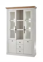 Bufetas Imv Westminster, 129 cm, balta/ąžuolinė