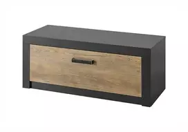 Batų spintelė Imv Brügge, 107 cm, kaštonas/pilka
