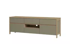 TV staliukas TV stovas Imv Stranda, pilkai žalia / ąžuolas