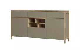 Komoda Imv Stranda, pilkai žalia / ąžuolas