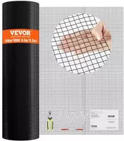 Cinkuotos vielos tinklo ritinys vištidėms, 1220x30480 mm techninė medžiaga, juodu vinilu dengtas vielos tinklelis, sodo tvora