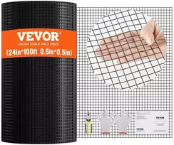 Tvirta vielos tinklo ritė 610 mm x 30.48 m, cinkuota, 19 dydžio vištidės tvora, PVC danga, triušių, gyvačių apsaugai, paukštidėms