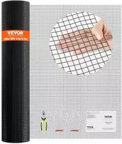 Vielos tinklas 1220x15240 mm, cinkuotas, 19 dydžio, vištidės tvora, PVC danga, triušių, gyvačių apsaugai, paukštidėms