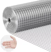 Tvoros tinklas 12.7x12.7mm, 610x7.62m, 19G, cinkuotas, triušių narvams, daržui, vielos tinklo ritinys