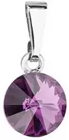 Evolution Group Madingas pakabukas su Swarovski kristalu 54018.3 ametistas