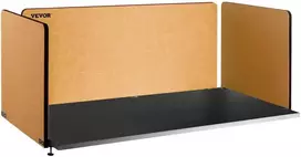 Stalo pertvara 152.4 cm, 3 akustinės garso izoliacinės panelės, geltona, triukšmo slopinimui, prispaudžiama, skirtukas
