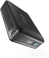 SBS HD 30W 10000mAh USB-C Powerbank with LCD Ekranas - Juodas