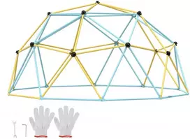 Geometrinis laipiojimo kupolas vaikams (3-10 m.) lauke. Lauko žaidimų aikštelė, laipynės, kupolas.