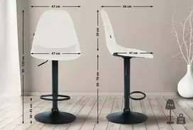 Mville Baro kėdė Elmore iš dirbtinės odos, B
