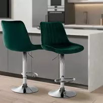 Mville Baro kėdė "Toni Velvet" chromuota
