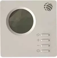Laidinis termostatas prie grindinio šildymo, baltas
