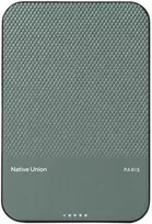 „Native Union (Re)Classic Qi2“ išorinė baterija – 5000 mAh magnetinė išorinė baterija, suderinama su „MagSafe“ ir „Qi2“, 15 cm USB-C – pridedamas USB-C laidas (žalios spalvos)