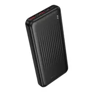 Borofone Power Bank 10000mAh BJ80 Clever – 2xUSB + Type C – QC 3.0 22,5W PD 20W juodos spalvos