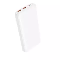 Borofone Power Bank 10000mAh BJ80 Clever – 2xUSB + Type C – QC 3.0 22,5W PD 20W baltos spalvos