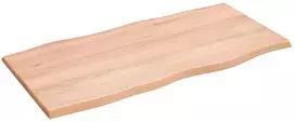 Stalviršis, šviesiai rudas, 100x50x2cm, ąžuolo medienos masyvas