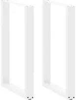 Baro stalo kojos, U formos, 2 vnt., baltos, 60x(90-91) cm, plienas