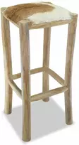 Baro taburetė, tikra oda, tikmedžio medienos masyvas