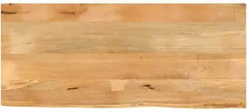 Stalviršis, 140x60x3,8cm, mango masyvas, su gyvu kraštu