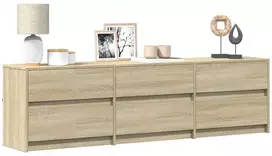 TV staliukas Televizoriaus spintelė su LED, ąžuolo, 180x34x50cm, mediena