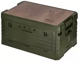 NCB4002 SULANKSTOMA STOVYKLAVIMO DĖŽĖ SU STALO FUNKCIJA 2IN1 ŽALIA NILS CAMP