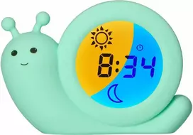 Niania Usorteret Alecto Baby Simon Snail miego ritmo žadintuvas, mėtinės žalios spalvos