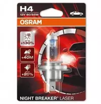 OSRAM Automobilinė lemputė NIGHT BREAKER LASER H4 60/55W 12V P43T, 1vnt