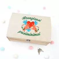 Medinė skrynelė "Brangiausi prisiminimai"