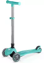 Triratis balansinis paspirtukas vaikams, šviečiantis tamsoje, Ricokids Glow - turkio spalvos