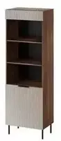 Cama Meble Cama 3 ALMERA knygų spinta 60x42x185 graikinis riešutas/kašmyras