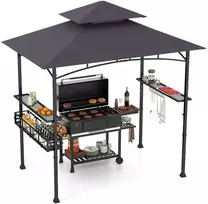 Promotions Barbekiu pavėsinė, 242x153x250 cm, Tamsiai pilka