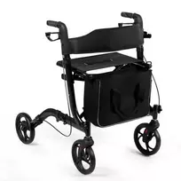Promotions Vaikštynė su ratukais, Aliuminio lydinys, 54x74x82 cm, Juoda