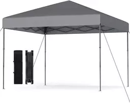 Promotions Išskleidžiamas palapinės stogelis, 295x295x252-285 cm, Pilka