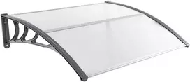 Promotions Lauko durų stogelis, 121.9x101.6x27.9 cm, Pilka