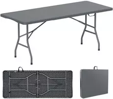 Promotions Lauko sulankstomas stalas, 180x74x75 cm, pilkas