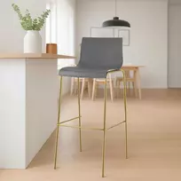 Mville Baro taburetė Hoover, keturių kojų, plastikinė, auksinė