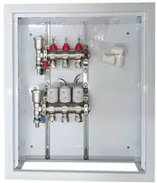 Hismart Šildymo Kolektorius - 3 Kilpos NC AC230V Šiluminiai Veikikliai su Srauto Matuokliais