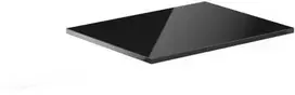 Mexen Uni vonios spintelės stalviršis, 60 cm, Juodas glossy
