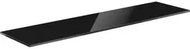 Mexen Uni vonios spintelės stalviršis, 200 cm, Juodas glossy