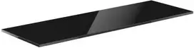 Mexen Uni vonios spintelės stalviršis, 140 cm, Juodas glossy