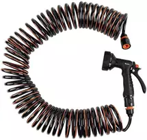 Laistymo žarna su 9 funkcijų pistoletu Bradas SPRING FLEX, 15 m