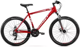 Dviratis Romet Rambler R6.2 26" 2022 red-baltas-17" / M (Dydis: 17" / M)