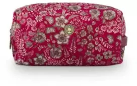 PIP Studio Coco Cosm Bag M Quilt Raudona