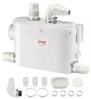 Vevor Macerator šliužo siurblys 500W su 3 įėjimais