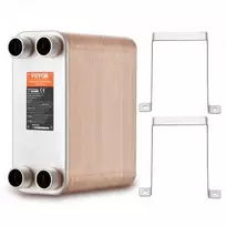 Vevor 100 plokštelių šilumokaitis 4*1-1/4" MNPT 5x12" 316L plienas